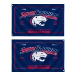 South Alabama Jaguars House Flag Custom Ornate Border Blue Best Selling