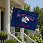 South Alabama Jaguars House Flag Custom Ornate Border Blue Best Selling