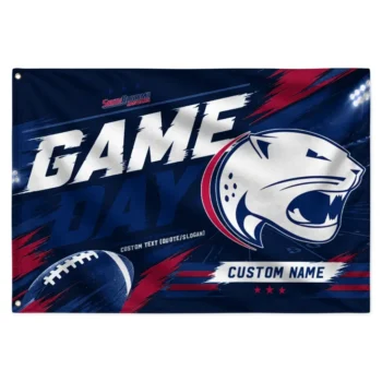 South Alabama Jaguars House Flag Customized Action Streaks Blue Best Selling
