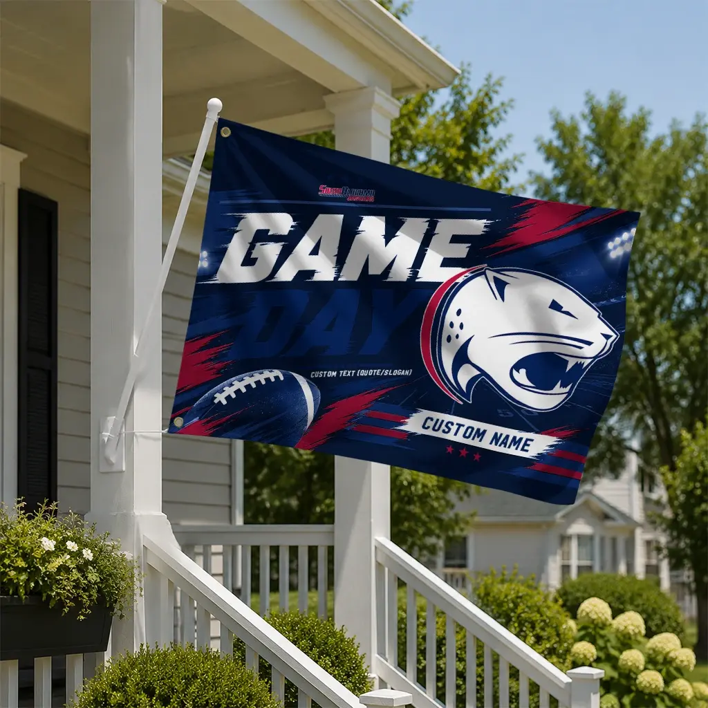 South Alabama Jaguars House Flag Customized Action Streaks Blue New Arrival South Alabama Jaguars House Flag Customized Action Streaks Blue New Arrival
