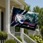 South Alabama Jaguars House Flag Customized Diagonal Stripes Blue Best Selling