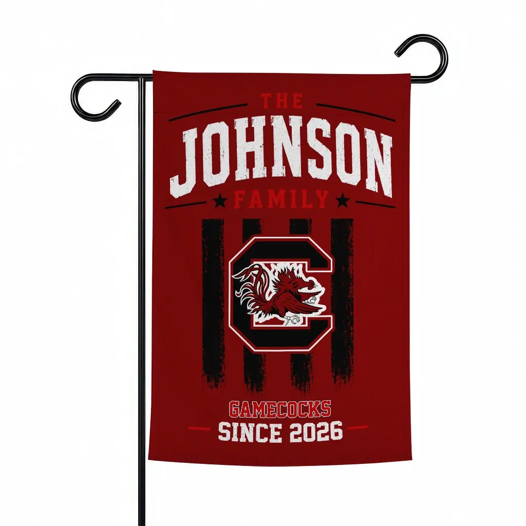South Carolina Gamecocks Garden Flag Custom Distressed Stripes Garnet Best Selling South Carolina Gamecocks Garden Flag Custom Distressed Stripes Garnet Best Selling