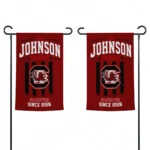 South Carolina Gamecocks Garden Flag Custom Distressed Stripes Garnet Best Selling