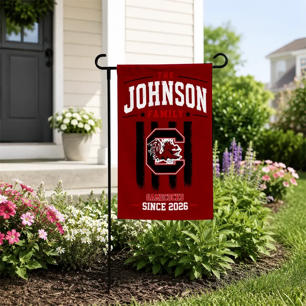 South Carolina Gamecocks Garden Flag Custom Distressed Stripes Garnet New Arrival South Carolina Gamecocks Garden Flag Custom Distressed Stripes Garnet New Arrival
