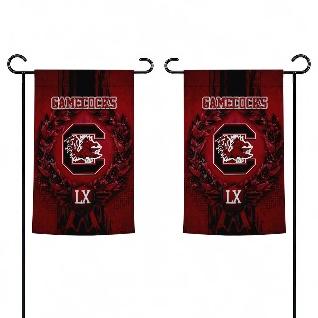 South Carolina Gamecocks Garden Flag Custom Laurel Wreath Garnet Fashion Forward South Carolina Gamecocks Garden Flag Custom Laurel Wreath Garnet Fashion Forward