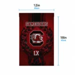 South Carolina Gamecocks Garden Flag Custom Laurel Wreath Garnet Best Selling
