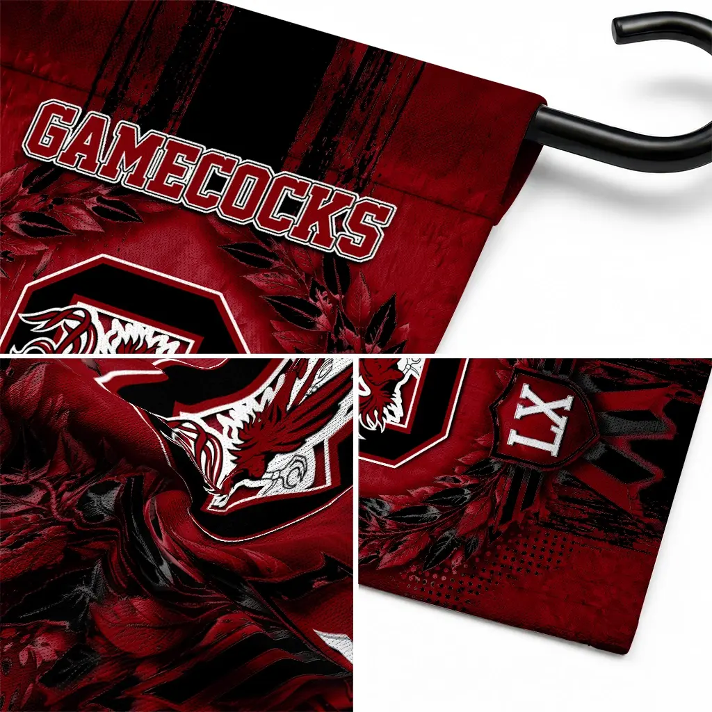 South Carolina Gamecocks Garden Flag Custom Laurel Wreath Garnet Latest Model South Carolina Gamecocks Garden Flag Custom Laurel Wreath Garnet Latest Model