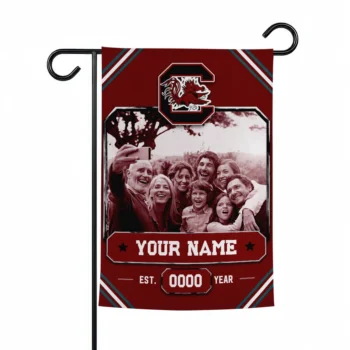 South Carolina Gamecocks Garden Flag - Custom Photo Frame Garnet