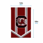 South Carolina Gamecocks Garden Flag Customized Chevron Stripes Garnet Best Selling