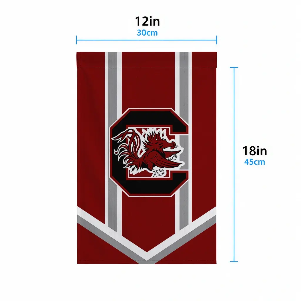 South Carolina Gamecocks Garden Flag Customized Chevron Stripes Garnet High Quality South Carolina Gamecocks Garden Flag Customized Chevron Stripes Garnet High Quality