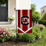 South Carolina Gamecocks Garden Flag Customized Chevron Stripes Garnet Best Selling