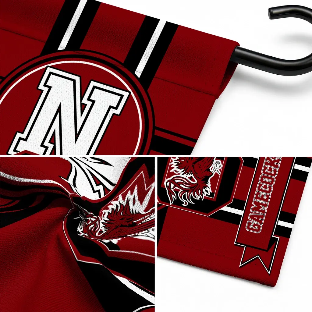 South Carolina Gamecocks Garden Flag Customized Circle Medallion Garnet Latest Model South Carolina Gamecocks Garden Flag Customized Circle Medallion Garnet Latest Model