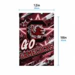South Carolina Gamecocks Garden Flag Personalized Glowing Star Garnet Best Selling