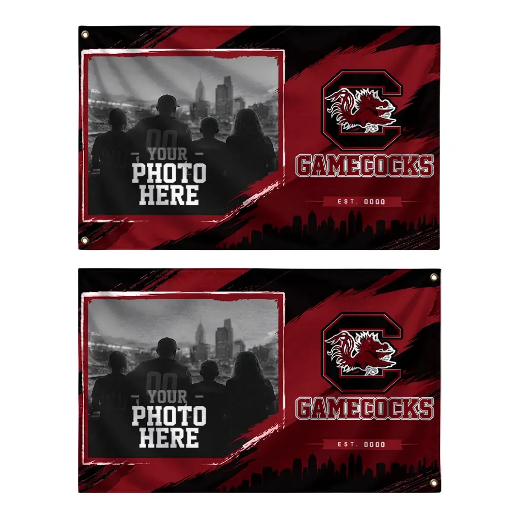 South Carolina Gamecocks House Flag Custom Framed Photo Garnet Black Fashion Forward South Carolina Gamecocks House Flag Custom Framed Photo Garnet Black Fashion Forward