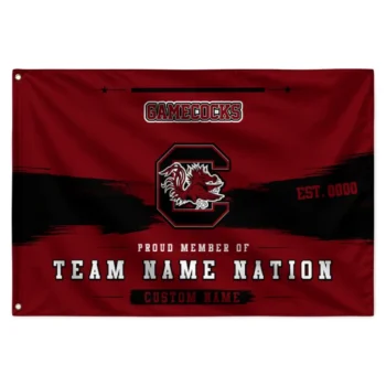 South Carolina Gamecocks House Flag Customized Brushed Streaks Garnet Best Selling