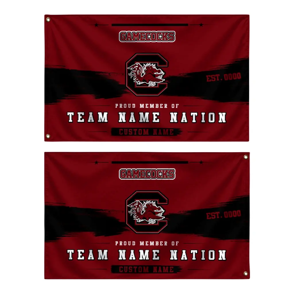 South Carolina Gamecocks House Flag Customized Brushed Streaks Garnet Fashion Forward South Carolina Gamecocks House Flag Customized Brushed Streaks Garnet Fashion Forward