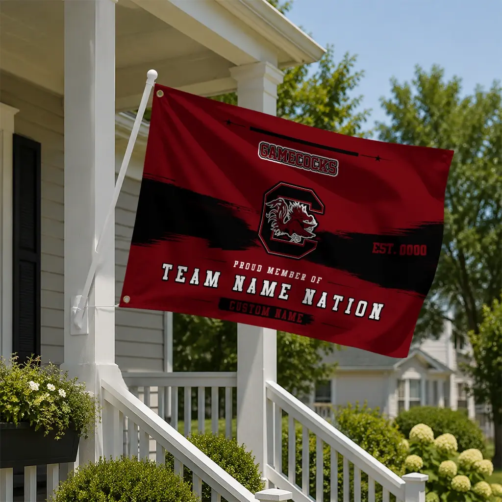 South Carolina Gamecocks House Flag Customized Brushed Streaks Garnet New Arrival South Carolina Gamecocks House Flag Customized Brushed Streaks Garnet New Arrival