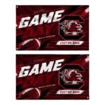 South Carolina Gamecocks House Flag Personalized Action Streaks Garnet Best Selling