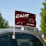 South Carolina Gamecocks House Flag Personalized Action Streaks Garnet Best Selling