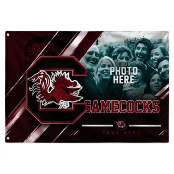 South Carolina Gamecocks House Flag Personalized Diagonal Stripes Garnet Best Selling