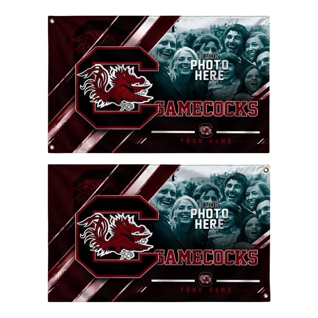 South Carolina Gamecocks House Flag Personalized Diagonal Stripes Garnet Fashion Forward South Carolina Gamecocks House Flag Personalized Diagonal Stripes Garnet Fashion Forward