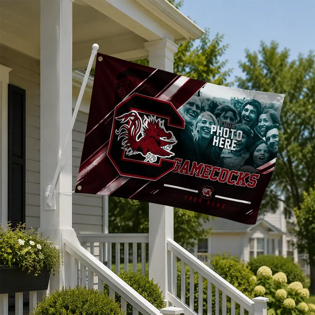 South Carolina Gamecocks House Flag Personalized Diagonal Stripes Garnet New Arrival South Carolina Gamecocks House Flag Personalized Diagonal Stripes Garnet New Arrival