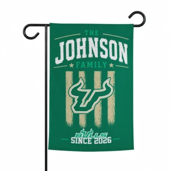 South Florida Bulls Garden Flag Custom Distressed Stripes Green Best Selling