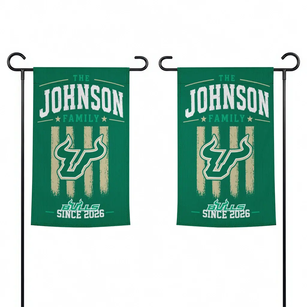 South Florida Bulls Garden Flag Custom Distressed Stripes Green Fashion Forward South Florida Bulls Garden Flag Custom Distressed Stripes Green Fashion Forward