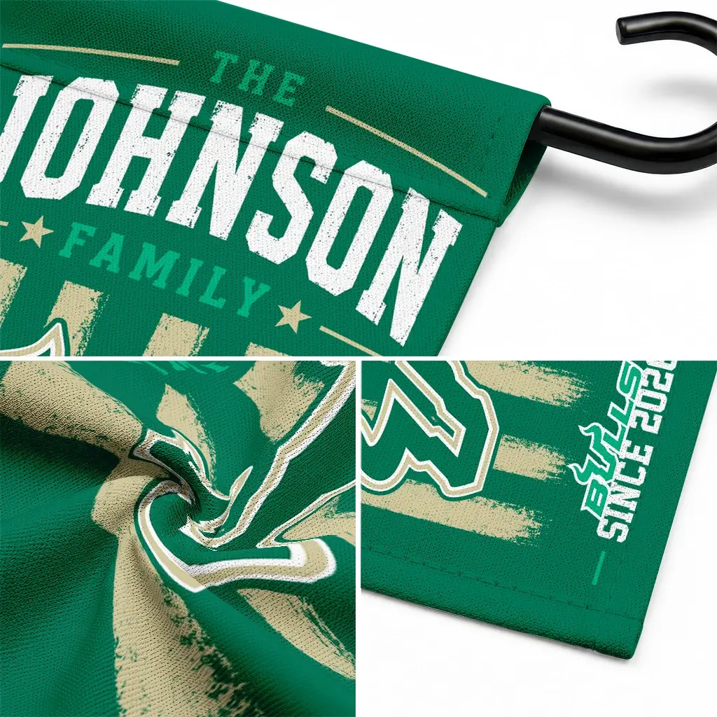 South Florida Bulls Garden Flag Custom Distressed Stripes Green Latest Model South Florida Bulls Garden Flag Custom Distressed Stripes Green Latest Model