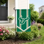 South Florida Bulls Garden Flag Customized Chevron Stripes Green Best Selling