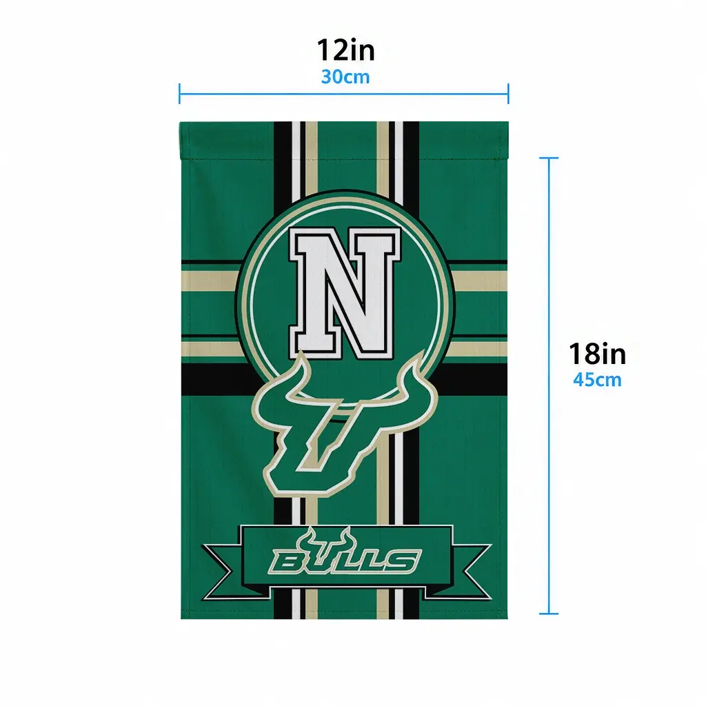 South Florida Bulls Garden Flag Customized Circle Medallion Green High Quality South Florida Bulls Garden Flag Customized Circle Medallion Green High Quality