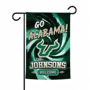 South Florida Bulls Garden Flag Personalized Swirl Vortex Green Best Selling