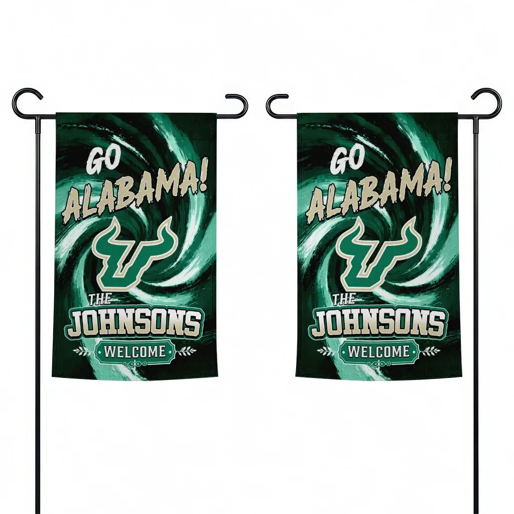 South Florida Bulls Garden Flag Personalized Swirl Vortex Green Fashion Forward South Florida Bulls Garden Flag Personalized Swirl Vortex Green Fashion Forward