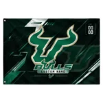 South Florida Bulls House Flag Custom Speed Slashes Green Best Selling