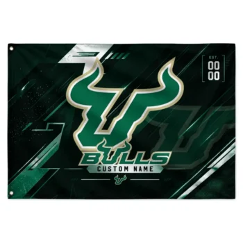 South Florida Bulls House Flag Custom Speed Slashes Green Best Selling