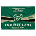 South Florida Bulls House Flag Customized Brushed Streaks Green Best Selling