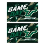 South Florida Bulls House Flag Personalized Action Streaks Green Best Selling