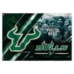 South Florida Bulls House Flag Personalized Diagonal Stripes Green Best Selling