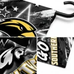 Southern Miss Golden Eagles Garden Flag Custom Glowing Star Black Best Selling