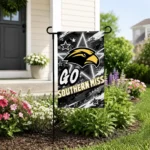 Southern Miss Golden Eagles Garden Flag Custom Glowing Star Black Best Selling