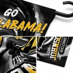 Southern Miss Golden Eagles Garden Flag Custom Swirl Vortex Black Best Selling