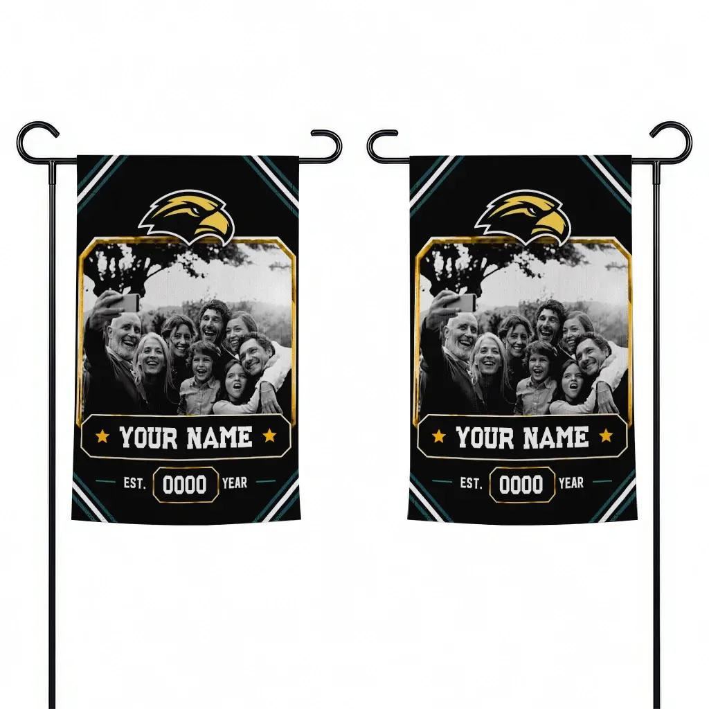 Southern Miss Golden Eagles Garden Flag Customized Photo Frame Black Fashion Forward Southern Miss Golden Eagles Garden Flag Customized Photo Frame Black Fashion Forward