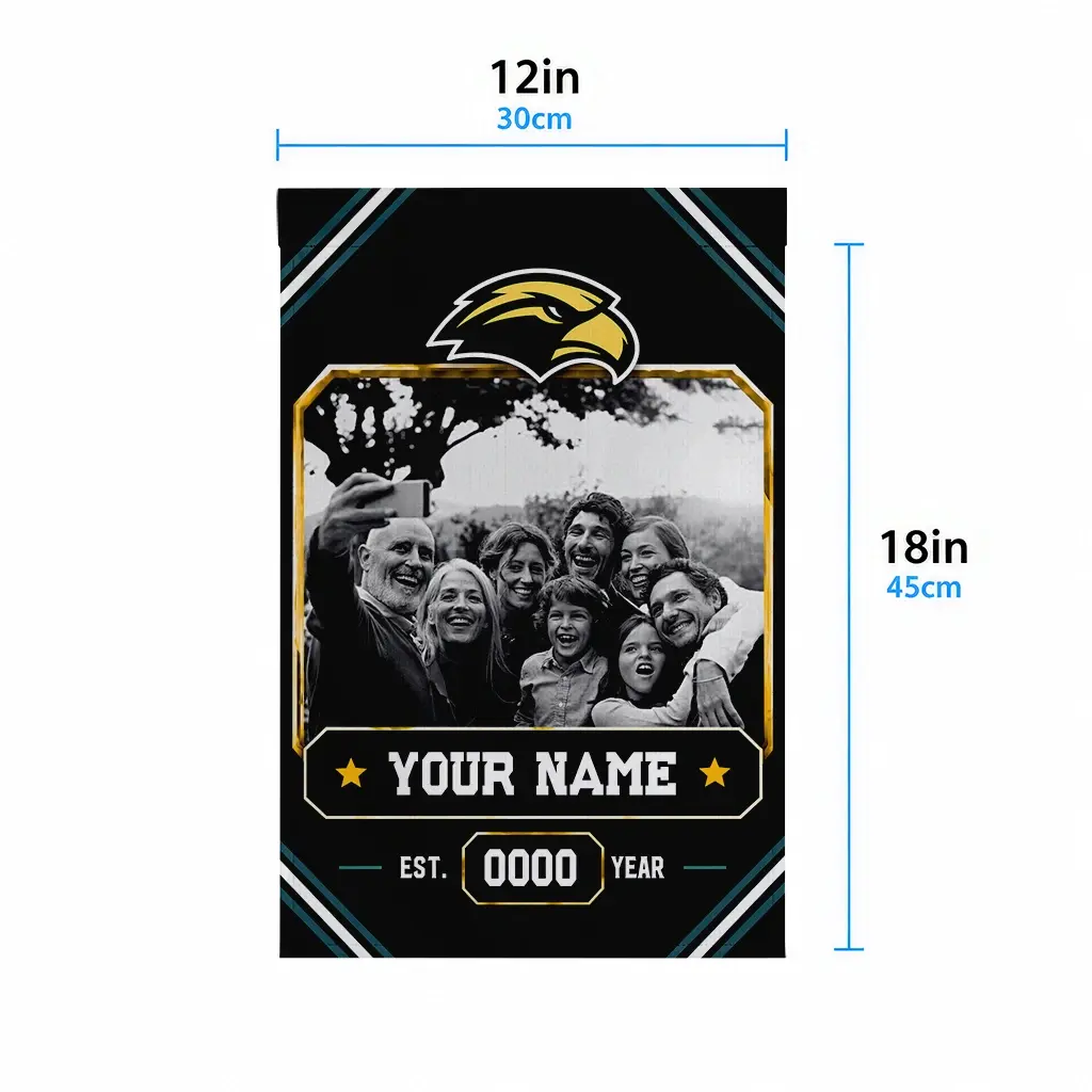 Southern Miss Golden Eagles Garden Flag Customized Photo Frame Black High Quality Southern Miss Golden Eagles Garden Flag Customized Photo Frame Black High Quality