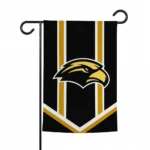 Southern Miss Golden Eagles Garden Flag Personalized Chevron Stripes Black Best Selling