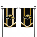Southern Miss Golden Eagles Garden Flag Personalized Chevron Stripes Black Best Selling