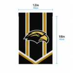 Southern Miss Golden Eagles Garden Flag Personalized Chevron Stripes Black Best Selling