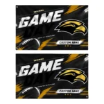 Southern Miss Golden Eagles House Flag Custom Action Streaks Black Best Selling