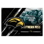 Southern Miss Golden Eagles House Flag Custom Diagonal Stripes Black Best Selling