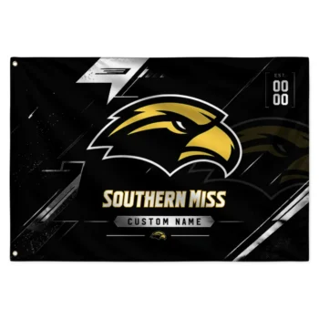 Southern Miss Golden Eagles House Flag Customized Speed Slashes Black Best Selling