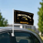Southern Miss Golden Eagles House Flag Personalized Ornate Border Black Best Selling
